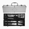 Kit Churrasco 4 Peças Aço Inox C/maleta em Alumínio - 8