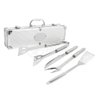 Kit Churrasco 4 Peças Aço Inox C/maleta em Alumínio - 5