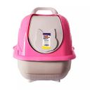 Ver imagem 1 de BANHEIRO PARA GATO COM PÁ HIGIENICA CAT BOX POP - ROSA
