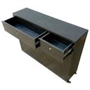 Ver imagem 4 de Buffet Industrial de Ferro e Madeira na Cor Preta com 3 Portas e 2 Gavetas