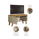 Ver imagem 3 de Rack Bancada para TV até 43" Sala Doca 1 Porta 1 Prateleira e Pés Usinados Cumaru Opala Madetec