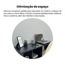 Ver imagem 7 de Escrivaninha Mesa Escritório com 4 Nichos Matrix