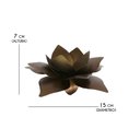 Ver imagem 1 de Castiçal para Vela de Ferro Artesanal Rustico Decorativo de Mesa de Festa - Verniz