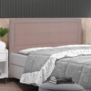 Ver imagem 1 de Cabeceira Cama Box Queen Grecia 160 Cm Suede Rose - MV Estofados Shop