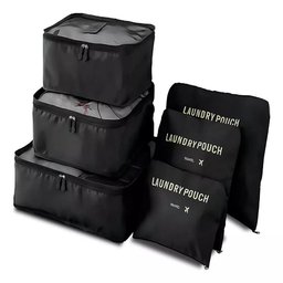 Kit 6 Organizador Mala e Bolsa de Viagem Roupa Necessaire - 1