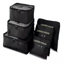 Ver imagem 1 de Kit 6 Organizador Mala e Bolsa de Viagem Roupa Necessaire