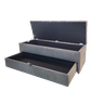 Puf Baú (Sapateiro) Com Gaveta Queen 160x50x45cm Cor Camurça - Estrutura em MDF - 1