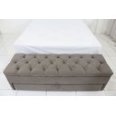 Ver imagem 3 de Puf Baú (Sapateiro) Com Gaveta Queen 160x50x45cm Cor Camurça - Estrutura em MDF