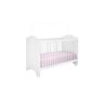 Quanto Infantil Conjugado Ternura, Guarda Roupa, Berço e Comoda Branco - Peternella - 4