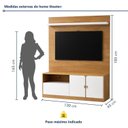 Ver imagem 4 de Estante Home para TV 55 Polegadas e Nicho Monza