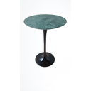 Ver imagem 1 de Mesa Saarinen lateral de 51cm, Mármore Verde Guatemala.
