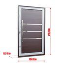 Ver imagem 4 de Porta Pivotante Alumínio Lamb.Evolution c/Pux.e.Elite Mix Corten 216x130 Brimak