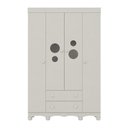 Ver imagem 6 de Guarda-Roupa Infantil 122cm com Vidro 4 Portas e 2 Gavetas Suspiro Multimóveis MP4458 - Off White