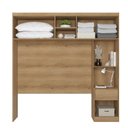 Ver imagem 4 de Cabeceira Guarda Roupa Casal Modular 4 Portas 1 Gaveta Modulare Yescasa Cappuccino
