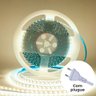 Fita de Led 120 Leds 3000k 8mm 12w/m com 10m com Plugue para Tomada 220v Zig - 1