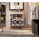 Ver imagem 1 de Aparador com Adega Florida Estilo Retrô Bebidas com Pés Palito Cores - Comprar Móveis em Casa: Branc