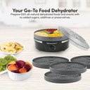 Ver imagem 5 de Elite Gourmet Desidratador de Alimentos 5 Bandejas com Controle de Temperatura (preto/cinza)