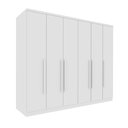 Ver imagem 3 de Guarda Roupa Casal 6 Portas 4 Gavetas 239cm Veneto Yescasa Branco/Neve