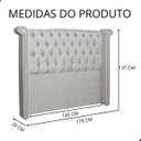 Ver imagem 4 de Cabeceira de Cama Box Estofada 140 Cm Solteiro Sienna Linho
