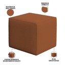 Ver imagem 5 de Poltrona de Amamentação com Balanço e Puff Ravena W01 Bouclê Terracota - Lyam Decor