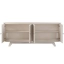 Ver imagem 2 de Buffet Aparador 180 Cm 4 Portas Carvalho Nobre e Off White