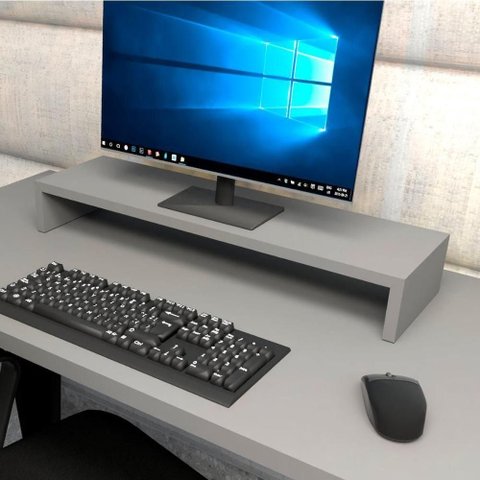 Suporte para Monitor Cs F5 MDF 70cm Cinza Sagrado F5 Office