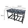 Fogão Profissional Industrial 8 Bocas com Chama Mista Dupla e Simples 30x30 para Panelas Grandes Seb - 4