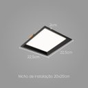Ver imagem 2 de Painel Embutir Led 24w Low Frame Preto Bella Dld024 St2145