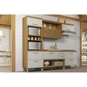 Ver imagem 1 de Kit de Cozinha Completa 4 Peças Princesa (1aéreo+2balcões+1paneleiro) C6p65 Freijo/off White -
