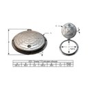 Ver imagem 3 de Tampa Tampão T70 Reforçado Esgoto Pluvial Articulado 70cm G.D.A. INDUSTRIA E DISTRIBUIDORA DE FUNDID