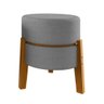 Puff Mesa Porta Copos Banqueta Decoração Moderno Cinza - 1
