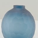 Ver mais imagens de Vaso Moana Decorativo Cachepô Enfeite 16x15x15cm Vidro Azul