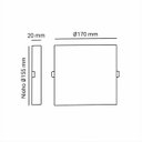 Ver imagem 4 de Painel Plafon Led Infinity Sobrepor/semi Embutido 22w Luz Neutra Quadrado St2876