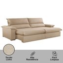 Ver imagem 4 de Sofá Filadélfia Linho 02 Módulos 90cm B25cm Meu Sofá Online A226 Linho Bege