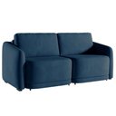 Ver imagem 2 de Sofá Cama Modulado Retrátil e Reclinável Decorativo Varsóvia 176cm Veludo Azul Marinho G33 - Gran Be