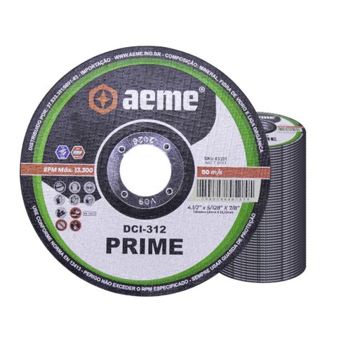 Disco Corte Fino Aeme Dci 312 4.1/2x5/128x7/8 (115x1.0x22.2) 50 Unidades