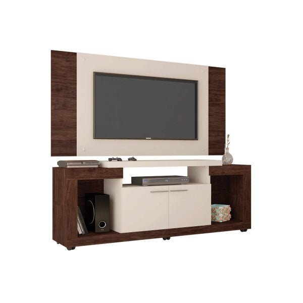 Rack com Painel para TV até 55 Polegadas Oscar Caemmun | MadeiraMadeira