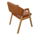 Ver mais imagens de Poltrona Cadeira Estofada Sala Recepção Escritório Kiora:Caramelo/Liso