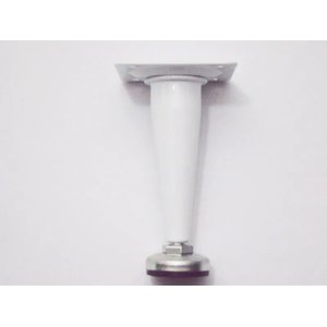 Pé Caad para Móveis 18cm para Armários 2 Peças Metal Branco