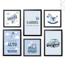 Ver imagem 1 de quadrinho decorativo infantil meios de transporte com nome:Preta