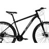 Bike Aro 29 Ksw Xlt100/200 24v com Shimano e Freios Mecânico Cor:preto+prata;tamanho:17 - 2