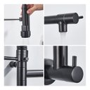 Ver imagem 4 de Torneira de Cozinha de Parede Gourmet Cor Preta Aço Inox 304 - Brinovar