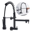 Ver imagem 1 de Torneira de Cozinha de Parede Gourmet Cor Preta Aço Inox 304 - Brinovar