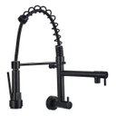 Ver imagem 2 de Torneira de Cozinha de Parede Gourmet Cor Preta Aço Inox 304 - Brinovar