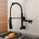 Ver imagem 6 de Torneira de Cozinha de Parede Gourmet Cor Preta Aço Inox 304 - Brinovar