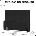 Ver imagem 6 de Cabeceira de Cama Box Estofada 140 Cm Casal Emma Suede