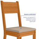 Ver imagem 6 de Conjunto Mesa de Jantar Bellagio com 6 Cadeiras Milano Poliman Móveis