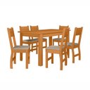 Ver imagem 2 de Conjunto Mesa de Jantar Bellagio com 6 Cadeiras Milano Poliman Móveis