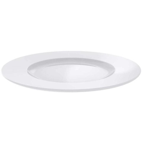 Kit 12 Pratos Rasos de Porcelana Branca 28cm Maria Augusta Jogo de Jantar Tramontina