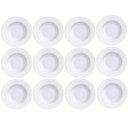 Ver imagem 2 de Kit 12 Pratos Rasos de Porcelana Branca 28cm Maria Augusta Jogo de Jantar Tramontina